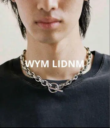 [ 완판템 ] WYM LIDNM 크로스 링크 쇼트 네크리스