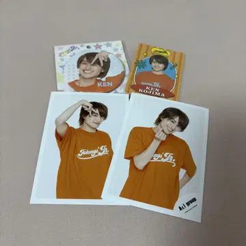 코지마 켄 공식 사진 캔뱃지 프로필 카드 세트