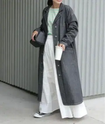 데님 코트 원피스