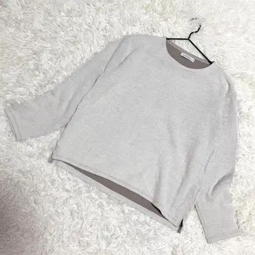 UNITED ARROWS 더블 페이스 니트 풀오버 화이트 ( S )