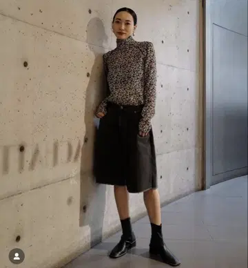 마차트 데님 하프 숏 팬츠