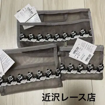 3종 세트 새상품 긴자와 레이스 파우치 세트