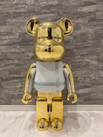 BE@RBRICK TOY PLUS GOLD CHROME 1000%