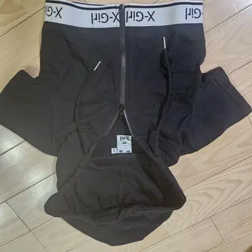 X-Girl 블랙 집업 후드티