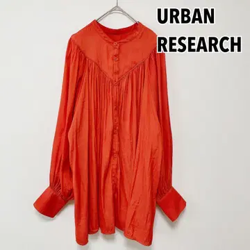 URBAN RESEARCH 어반 리서치 오렌지 긴팔 블라우스