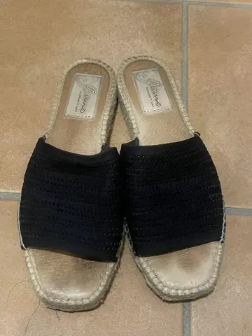 Gaimo 블랙 에스파드리유 샌들