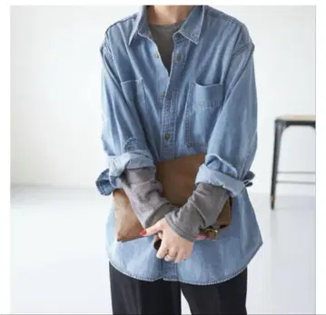 Spick & Span 라이트 온스 데님 셔츠