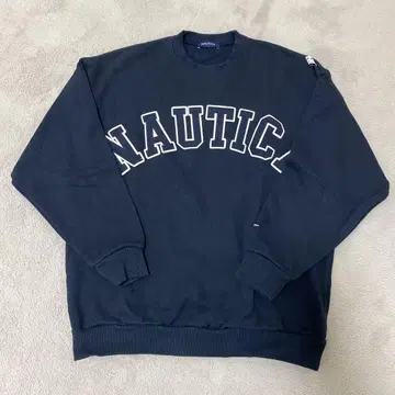 NAUTICA 네이비 로고 맨투맨