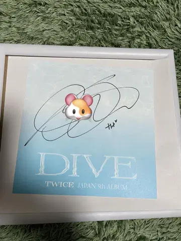 TWICE DIVE 사나 친필 사인