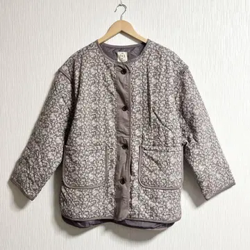 새상품급 사만사 모스모스 코듀로이 퀼트 자켓 꽃무늬