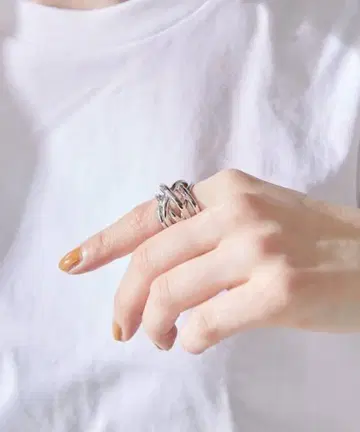ear PAPILLONNER 더블 크로스 반지