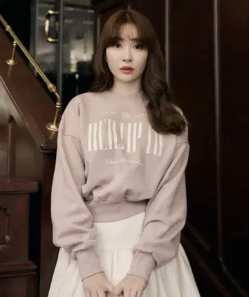herlipto Cherish 오버사이즈 스웨트셔츠