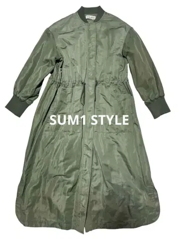 SUM1 STYLE 스미스타일 말 자수 코트 롱 코트