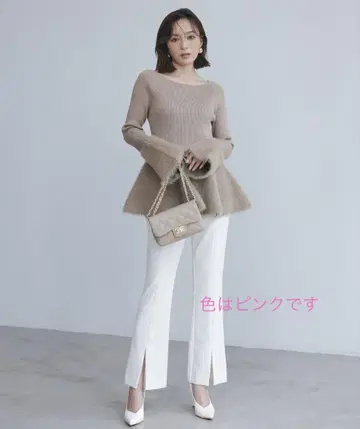 [ 새상품 ] 아뉴앙스 프론트 슬릿 팬츠