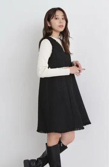 NBB 24AW 트위드 미니 점프 스커트