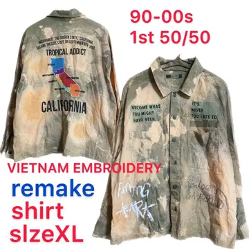 VIETNAM EMBROIDERY shirt 리메이크 베트셔츠