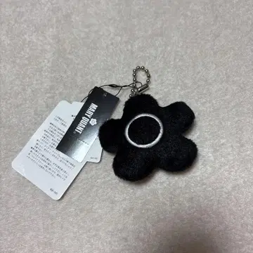MARY QUANT 꽃 모양 키링 블랙