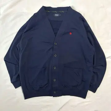 POLO 폴로 V넥 가디건 네이비 XL 오버 사이즈