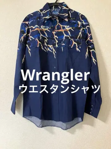 Wrangler 웨스턴 셔츠 네이비