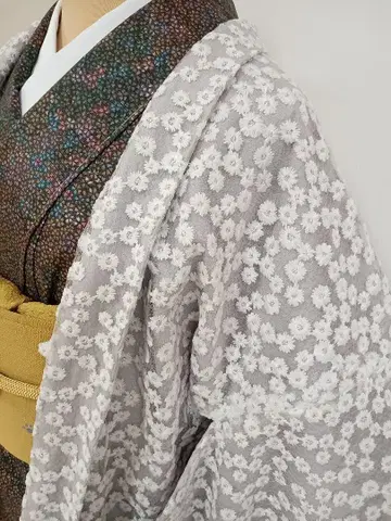 자수 겉옷 이중 기모노 70cm