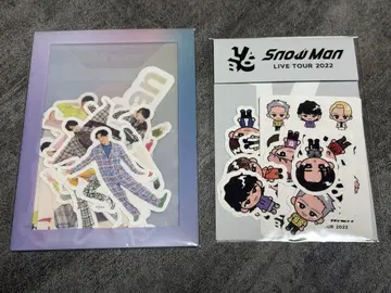 Snow Man 스티커 2점 세트