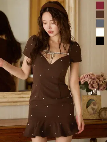 jewels 미니 드레스