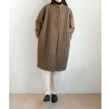 늑대와 올빼미 퀼팅 코트
