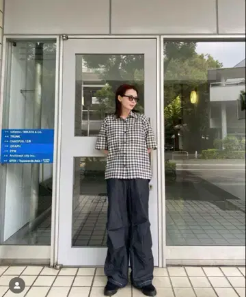 23AW gadid anoniem 체크 셔츠 Rachel