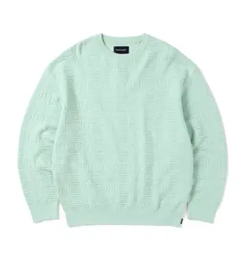 민트 그린 니트 스웨터
