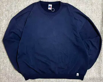 90s 자수 택 러셀 네이비 맨투맨 2XL