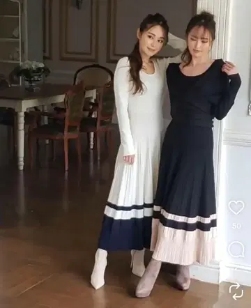 베린다 바이 컬러 니트 원피스