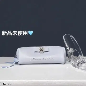 미사용 새상품 메종 드 플뢰르 디즈니 콜라보 신데렐라 롱 파우치 리본