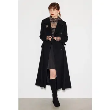 rienda 신데렐라 라인 코트 블랙