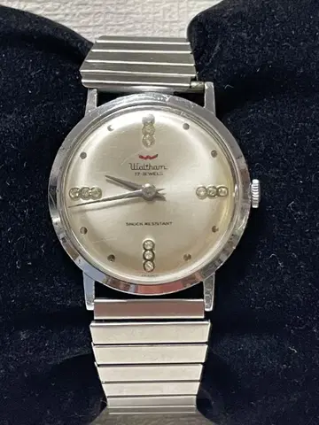 작동품 WALTHAM 월쌈 17 JEWELS 수동 와인딩 빈티지