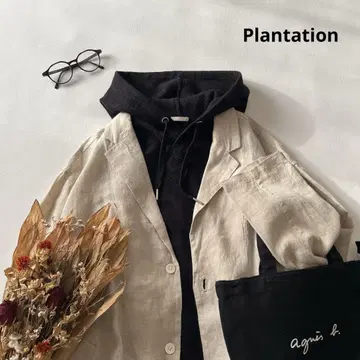 b1582* 플랜테이션 린넨 셔츠 코트 겉옷