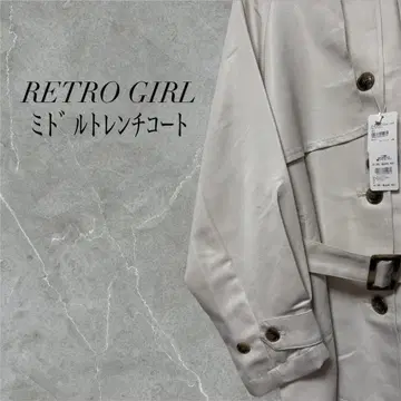 RETRO GIRL 미들 트렌치코트 베이지