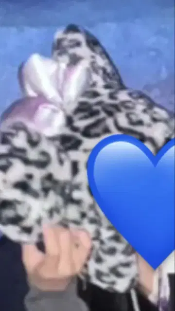 디즈니 팬캡 레오파드 무늬