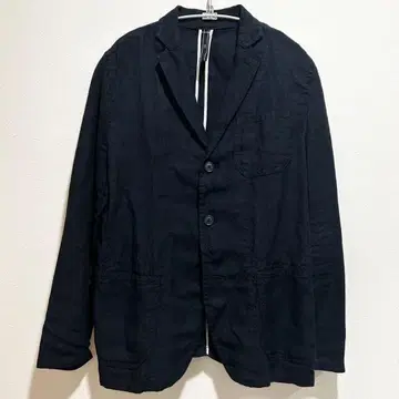 BEAMS 린넨 100% 테일러드 자켓 네이비 M 남성용