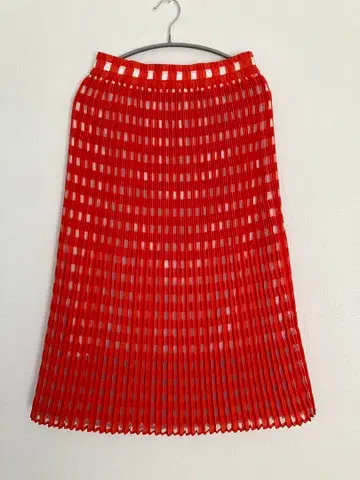 ZUCCa 시스루 깅엄 스커트