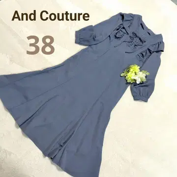 앙데팡당 앞 리본 프릴 턱 원피스 레이스업