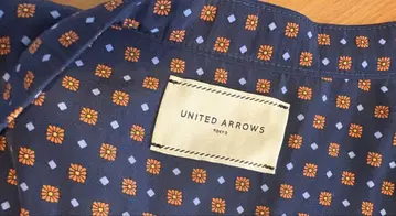 UNITED ARROWS 네이비 반팔 셔츠