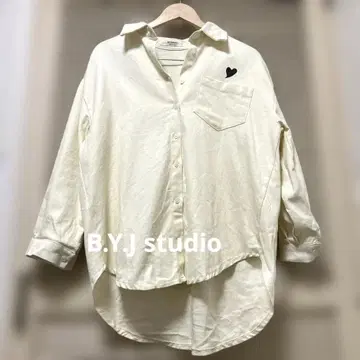 B.Y.J studio 아이보리 오버 사이즈 셔츠 10