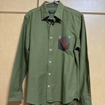 BLACK LABEL CRESTBRIDGE 긴팔 CB 체크 올리브 그린