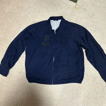 VAN JACKET 네이비 집업 자켓