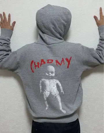 챠미 후드티 그레이