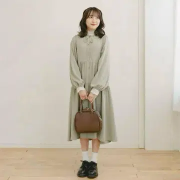amr. 리본 티어드 원피스 민트