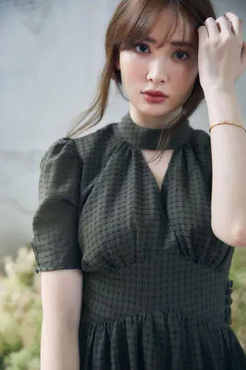 herlipto Striped Midi Dress moss