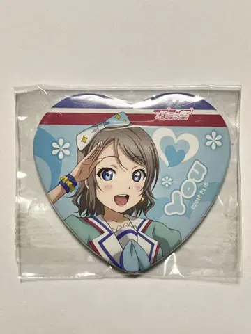 와타나베 요우 러브 라이브 선샤인 Aqours 1st 하트형 캔뱃지