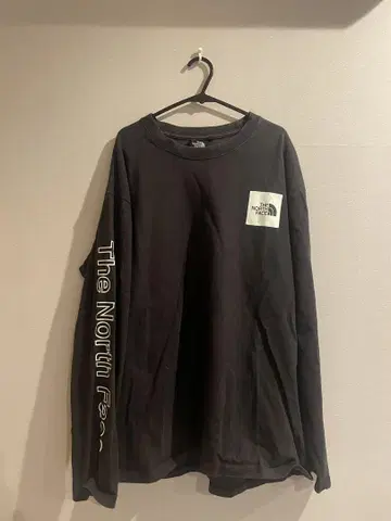The North Face 블랙 긴팔 티셔츠 XL