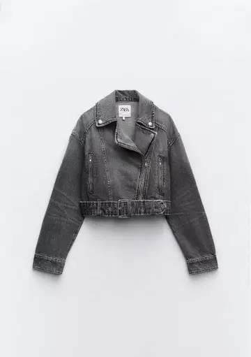 ZARA 데님 바이커 자켓